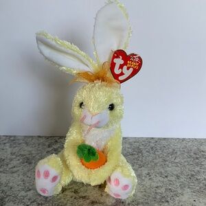 Ty Beanie Baby - NIBBLIES the Bunny Rabbit with Carrot (8 Inch)